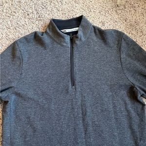 Travis Mathew Q-Zip Pullover Sweatshirt Black Large Minneapolis Golf Club MGC